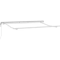 Syfax Cadre d'auvent Blanc 3,5 x 2 m Métal