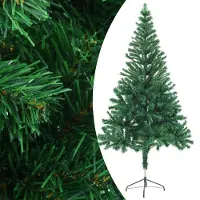 Syfax Arbre de Noël artificiel avec support 150 cm 380 branches