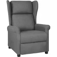 Syfax Fauteuil relax gris clair tissu