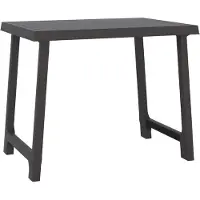Syfax Table de camping anthracite 79x56x64 cm PP aspect de bois
