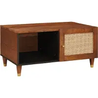 Syfax Table basse 80 x 50 x 40 cm Bois de mangue massif