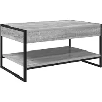 Syfax Table basse Gris Sonoma 80 x 50 x 40 cm Bois d'ingénierie