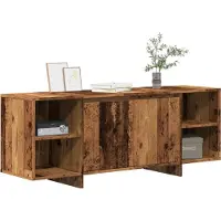 Prolenta Maison Exclusive - Meuble TV aspect bois ancien 130x35x50 cm Matériau dérivé du bois