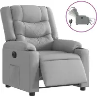 Sonstiges Fauteuil inclinable électrique Gris clair Tissu