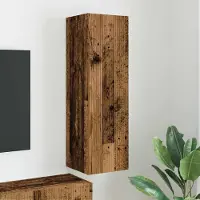 Prolenta Meuble TV mural exclusif - Dimensions : 30 x 31 x 100 cm - Fabriqué en bois massif recyclé