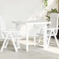 Prolenta Maison Exclusive - Table de jardin blanche 80x75x72 cm en plastique