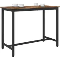 Syfax table Chêne fumé 100 x 50 x 76,5 cm Bois d'ingénierie et acier