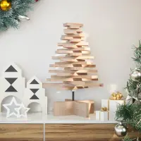Prolenta Maison Exclusive - Sapin de Noël en bois à décorer 60 cm en pin massif
