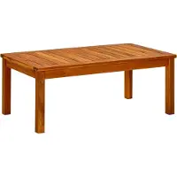 Syfax Table basse de jardin 90x50x36 cm Bois solide d'acacia