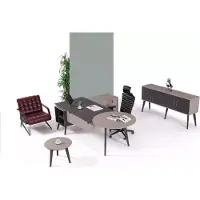 AEA Designer Holzmöbel Couchtisch Arbeitszimmer Modern Rund Tisch Büromöbel