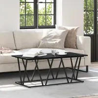 Prolenta Table basse exclusive, imitation chêne noir, dimensions : 100 x 50 x 40 cm