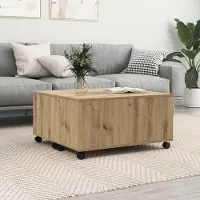 Prolenta Maison Exclusive - Table basse en chêne artisanal 75 x 75 x 38 cm Matériau dérivé du bois