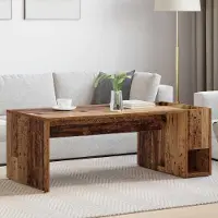 Prolenta Maison Exclusive - Table basse en bois ancien 101,5 x 50 x 37 cm Matériau dérivé du bois