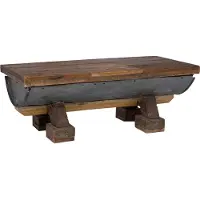 Syfax Table basse Naturel 90 x 50 x 35 cm bois