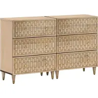 Syfax Armoires latérales 2 pcs 60x33x75 cm bois massif de manguier