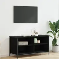 Prolenta Maison Exclusive - Meuble TV, dimensions 100 x 40 x 50 cm, finition noire imitation chêne, fabriqué en panneaux de particules