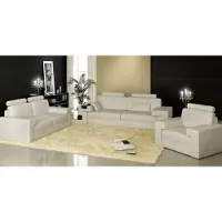 AEA Sofagarnitur mit USB Sofa Couch Polster Sitz Leder Garnitur Wohnlandschaft Licht