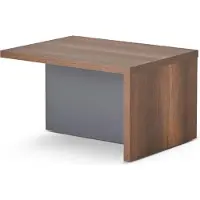 Xl Moebel Gmbh Table basse Marron Gris Bicolore Rectangulaire Forme Bureau Moderne