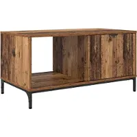 Syfax Table basse Bois ancien 90 x 49 x 46 cm Bois d'ingénierie