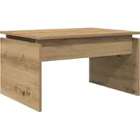 Syfax Table basse chêne artisanal 68x50x38 cm bois d'ingénierie