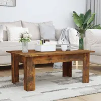 vidaXL Best Möbel Table basse Chêne fumé 100x60x42 cm Bois composite - Tables basses CL4998764 1parcel
