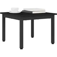 Syfax Table basse Chêne noir 50 x 50 x 36 cm Bois d'ingénierie