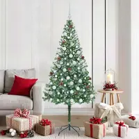 vidaXL Stabli Möbel Arbre de Noël artificiel vert 180 cm PVC et acier - Arbres de Noël artificiels CC7824119 2parcel
