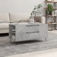 Prolenta Maison Exclusive - Table basse gris béton 102x44,5x50 cm Matériau dérivé du bois