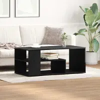 Prolenta Maison Exclusive - Table basse aspect chêne noir 100 x 50 x 40 cm Matériau dérivé du bois