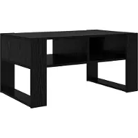 Syfax Table basse Chêne noir 92 x 53 x 45 cm Bois d'ingénierie