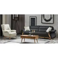 AEA Design Sofa 3+1 Sitz Sessel Couch Polster Luxus Klassische Kunstleder Couchen
