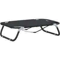 Syfax Lit pour chien pliable anthracite tissu Oxford et acier