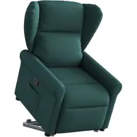 Syfax Fauteuil inclinable vert foncé tissu