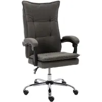 Syfax Chaise de bureau Gris Tissu