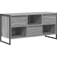 Syfax Meuble TV Gris Sonoma 100 x 36 x 49,5 cm Bois d'ingénierie