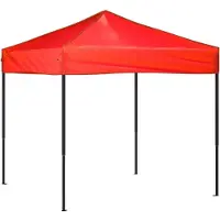 Syfax Tente de réception pliable Rouge 2x2 m
