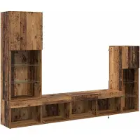 Syfax Meubles TV muraux 4 pcs Bois ancien Bois d'ingénierie
