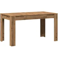 Syfax Table à manger chêne artisanal 140x74,5x76 cm bois d'ingénierie