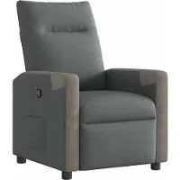 Syfax Fauteuil inclinable Gris foncé Tissu