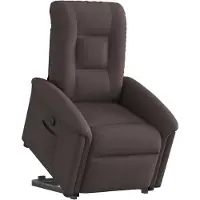 Syfax Fauteuil inclinable marron foncé tissu