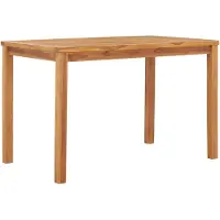 Syfax Table à dîner de jardin 120x70x77 cm Bois de teck solide