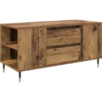 Syfax Table basse Bois Ancien 102 x 44,5 x 50 cm Bois d'ingénierie