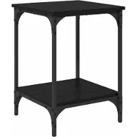 Syfax Table basse Chêne noir 40 x 40 x 55 cm Bois d'ingénierie