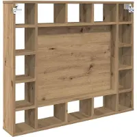 Syfax Armoire Miroir avec étagère Chêne artisanal 91 x 15 x 76,5 cm
