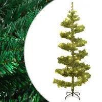 Prolenta Arbre de Noël spiralé, éclairé et avec support, couleur verte, 150 cm. (Marque : Maison Exclusive)