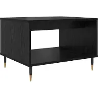 Syfax Table basse Chêne noir 60 x 50 x 40 cm Bois d'ingénierie