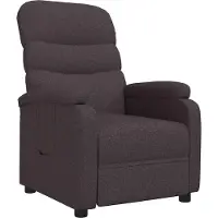 Syfax Fauteuil inclinable Marron foncé Tissu