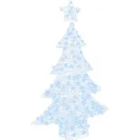 Syfax Sapin de Noël avec 100 LED Blanc froid 120 cm Acrylique