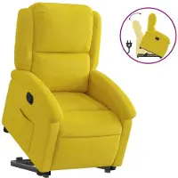 Syfax Fauteuil inclinable Jaune Velours