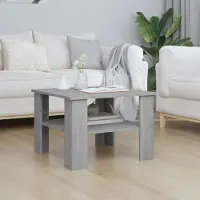 Prolenta Maison Exclusive - Table basse Gris Sonoma 60x60x42 cm Matériau dérivé du bois